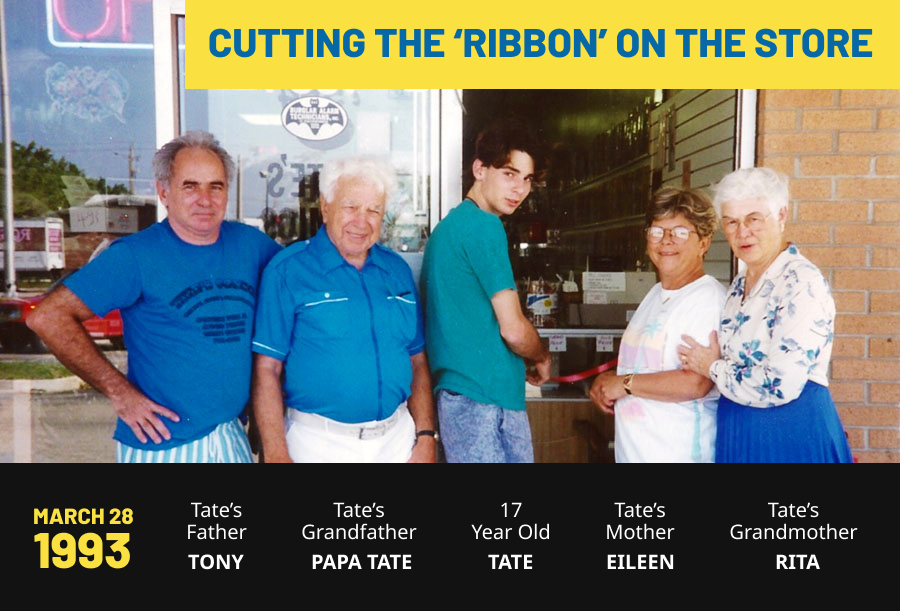 originStory_cuttingTheRibbon Cutting the Ribbon on our first store