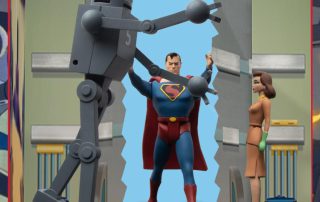 MEZCO SUPERMAN THE MECHANICAL MONSTERS (1941): DELUXE BOXED SET