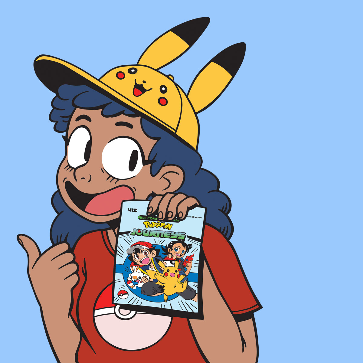 Pokemon Comic Girl Artwork by Danielle Estefan